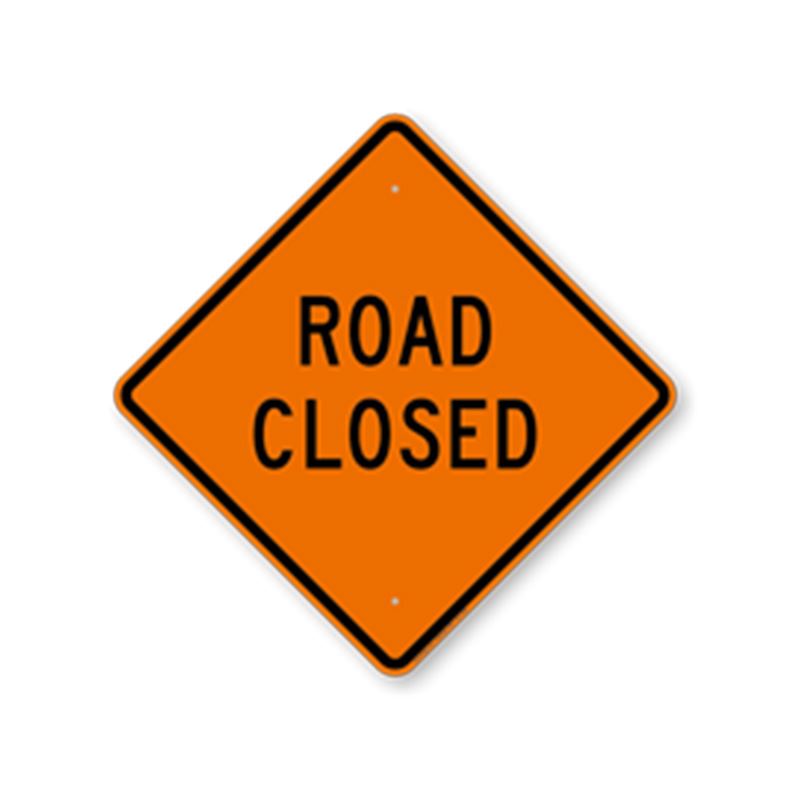 Road Closed Sign