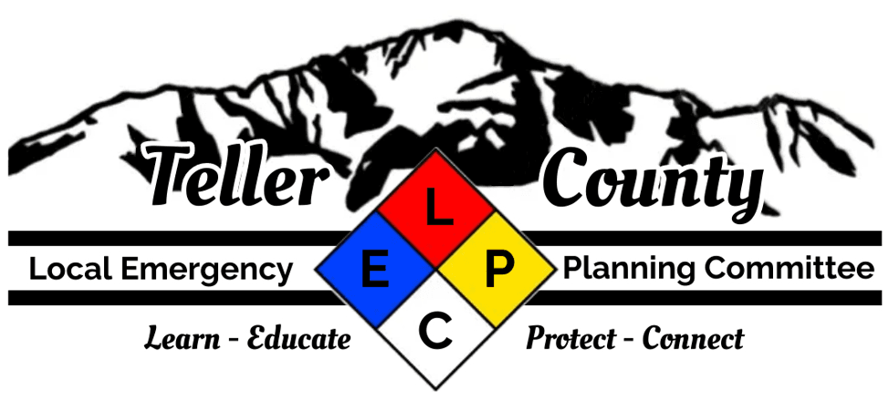 graphic image of Pikes Peak and logo for Local Emergency Planning Committee